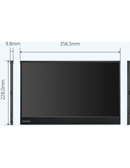 Monitor Portátil 15.6" PEPPER JOBS XtendViz XV1610F FHD 1080P