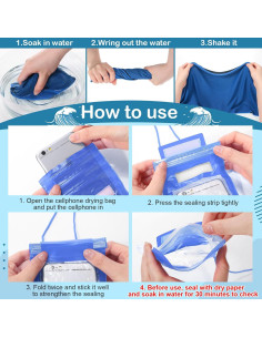 BBTO 24 Toallas Enfriadoras y Bolsas Impermeables para Teléfono 2