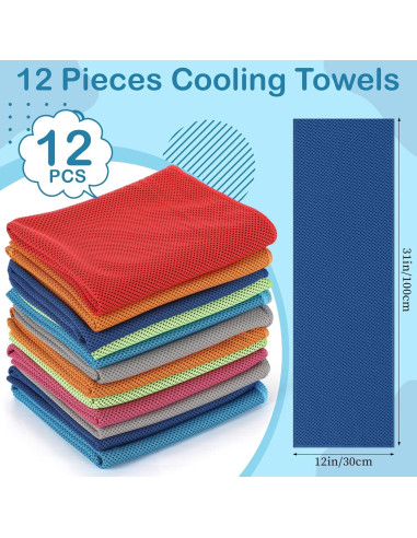 BBTO 24 Toallas Enfriadoras y Bolsas Impermeables para Teléfono