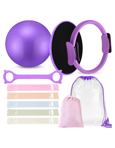 Kit de Pilates Silipull para Mujeres - Anillo y Pelota 35.56cm