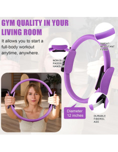 Kit de Pilates Silipull para Mujeres - Anillo y Pelota 35.56cm 2