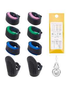 Juego de Agujas Sashiko FREEBLOSS 15pcs con Dedales