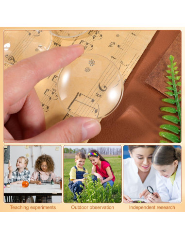 Lente de Aumento Biconvexa Hemobllo 42mm 4.7x 20 Pcs