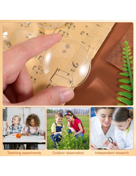 Lente de Aumento Biconvexa Hemobllo 42mm 4.7x 20 Pcs