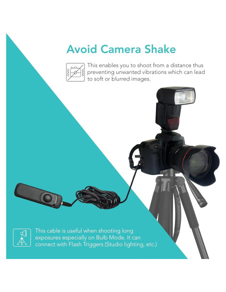 Cable de Control Remoto Foto&Tech N3 4.57m para Nikon