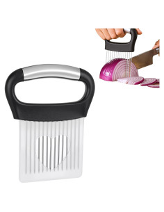 Soporte Cortador de Cebolla Hpmjz Acero Inoxidable 14x11 cm