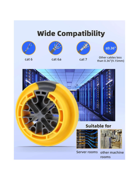 Peine de Cable Hixeto para Cables de Red hasta 9.15 mm