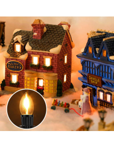 6 Piezas Cable de Lámpara de Sal Macarrie 1.8m E12 con Interruptor 2