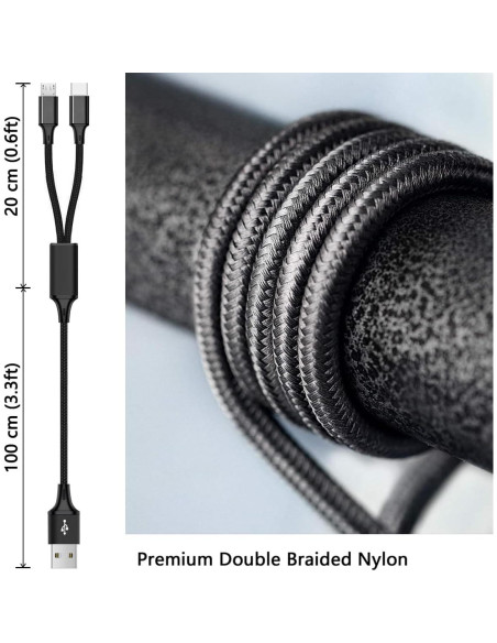 Cargador USB AC Boda para Ventilador de Cochecito 1.22m