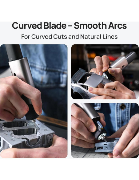 Cuchillas de Repuesto HOZO 10PCS Acero SK5 Curvada 05