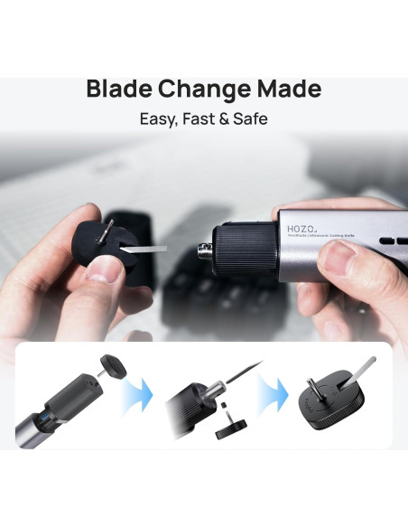 Cuchillas de Repuesto HOZO 10PCS Acero SK5 Curvada 05