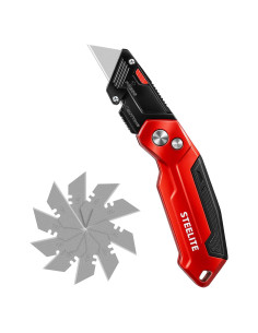 Cuchillo Utility Plegable STEELITE con 10 Cuchillas Extra