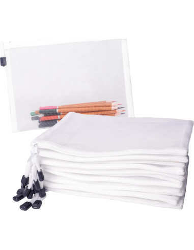 20 Bolsas de Malla con Cremallera Puchifoda 24x18 cm Blancas