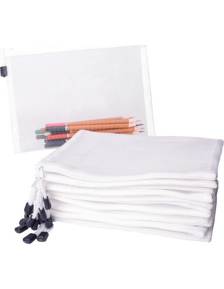 20 Bolsas de Malla con Cremallera Puchifoda 24x18 cm Blancas