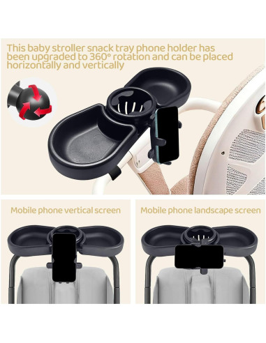 Bandeja para Snacks Universal YMGN para Cochecito 4 en 1