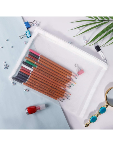 20 Bolsas de Malla con Cremallera Puchifoda 24x18 cm Blancas