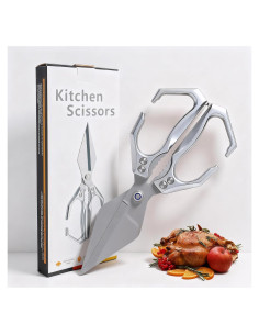 Tijeras de cocina Qlirovix de acero inoxidable, uso pesado