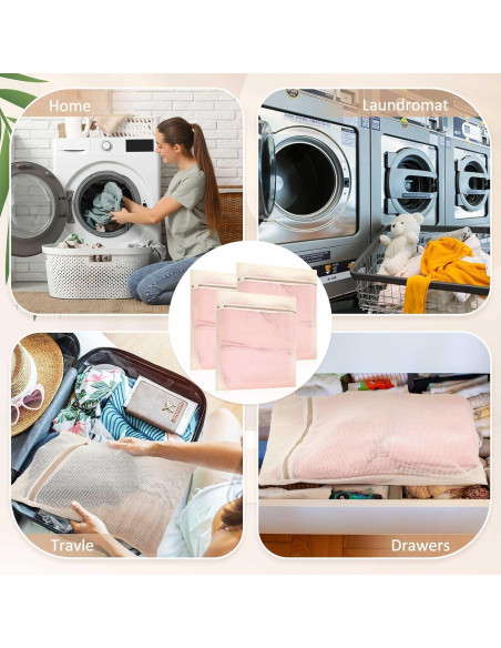 12 Bolsas de Lavandería de Algodón Orgánico Reallnaive 50x60cm