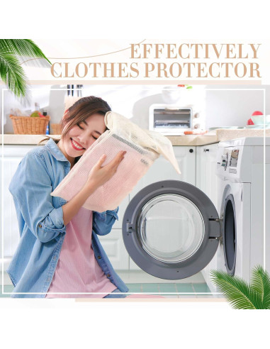 12 Bolsas de Lavandería de Algodón Orgánico Reallnaive 50x60cm