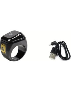 Anillo Zikr Inteligente Negro - Contador de Oraciones Inalámbrico 2