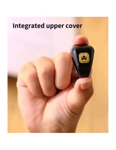 Anillo Zikr Inteligente Negro - Contador de Oraciones Inalámbrico