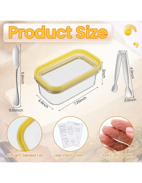 Set Cortador de Mantequilla con Contenedor y Pinzas Teenyyou