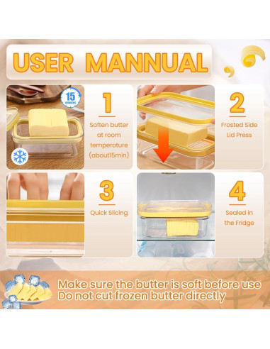 Set Cortador de Mantequilla con Contenedor y Pinzas Teenyyou