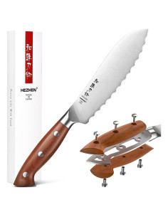 Cuchillo para Tomates HEZHEN 15.5 cm Acero Inoxidable Alemán