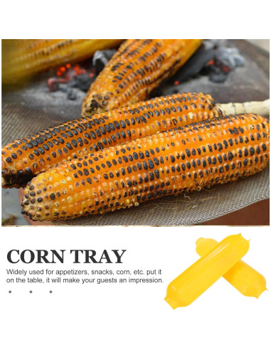 Juego de 8 Bandejas de Plástico para Mazorcas de Maíz ABOOFAN