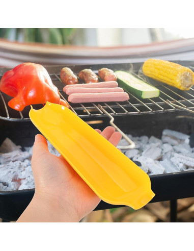 Juego de 8 Bandejas de Plástico para Mazorcas de Maíz ABOOFAN