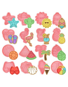 Set de 16 Cortadores de Galletas Playa Verano Cunhill PVC