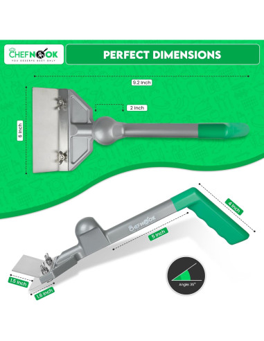 Raspador de Plancha Chefnook 40.64x15.24cm Acero Inoxidable