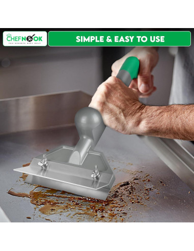 Raspador de Plancha Chefnook 40.64x15.24cm Acero Inoxidable
