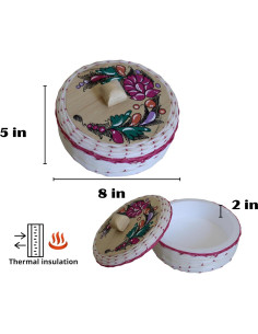 Contenedor para Calentar Tortillas Pracsol Rosa - Aislante y Duradero 2
