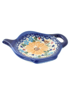 Soporte para Bolsas de Té Blue Rose - Cerámica Polaca 10.16x11.43cm