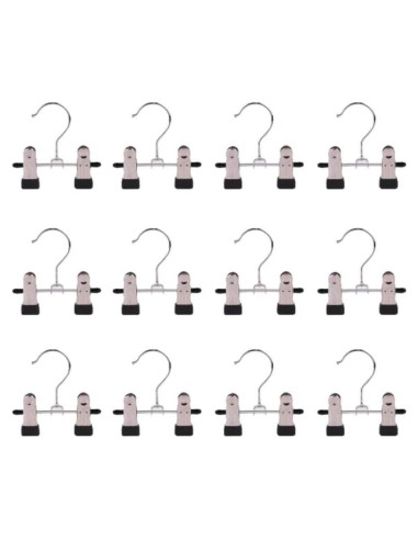 12 Perchas Ajustables Dobles XinSeYuAN para Ropa y Botas