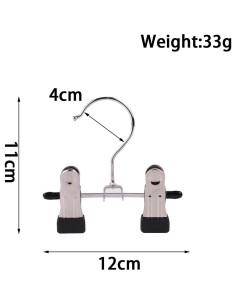 12 Perchas Ajustables Dobles XinSeYuAN para Ropa y Botas 2