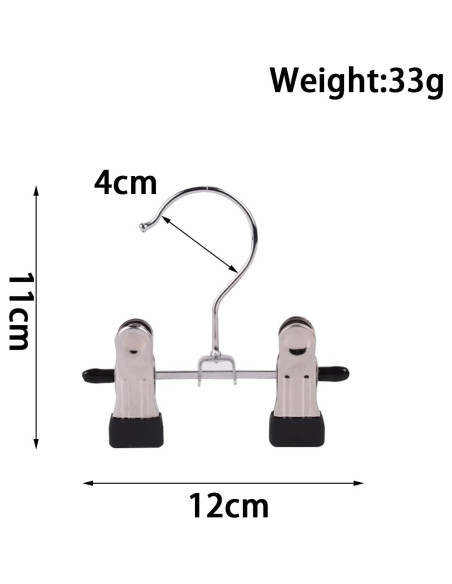 12 Perchas Ajustables Dobles XinSeYuAN para Ropa y Botas