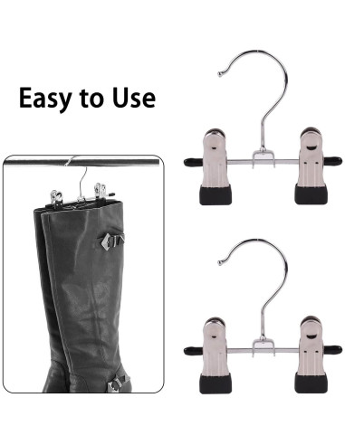 12 Perchas Ajustables Dobles XinSeYuAN para Ropa y Botas