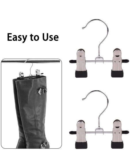 12 Perchas Ajustables Dobles XinSeYuAN para Ropa y Botas