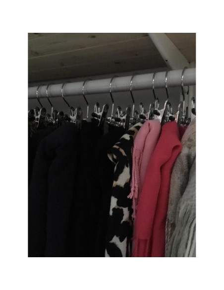 12 Perchas Ajustables Dobles XinSeYuAN para Ropa y Botas