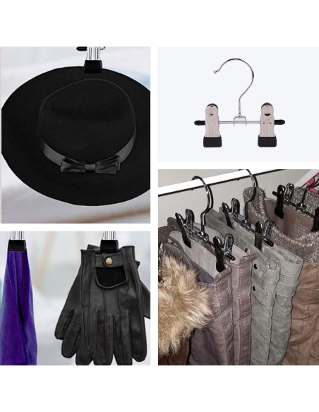 12 Perchas Ajustables Dobles XinSeYuAN para Ropa y Botas