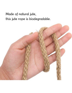 Cuerda de Yute Trenzada 8mm 16m Tenn Well para Manualidades 2