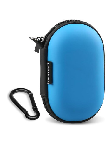 Estuche para Auriculares RISETECH EC06 Azul - EVA Duro, Compacto