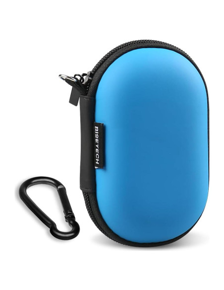 Estuche para Auriculares RISETECH EC06 Azul - EVA Duro, Compacto