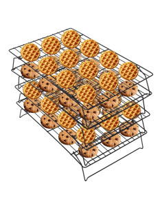 Rejilla de Enfriamiento PowerKing 4 Niveles 40x25 cm Acero Inoxidable