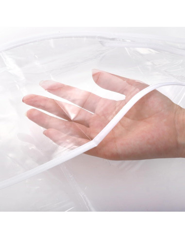 12 Gorros de Lluvia Transparentes Cididu con Visera Reutilizables