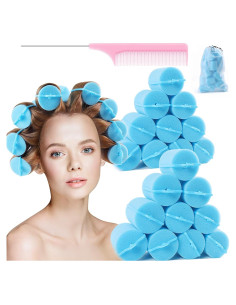 Rodillos de Cabello de Espuma Jumbo Beautiyand - 24 Piezas 5.08 cm