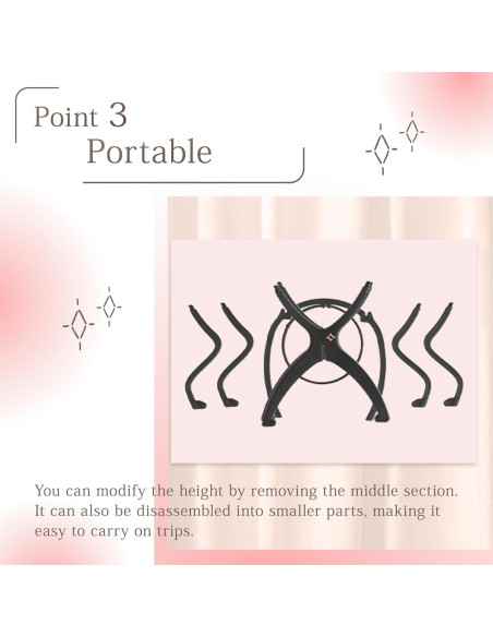 Soporte para Pelucas LINEASTORIA Colapsable Negro 35.56 cm