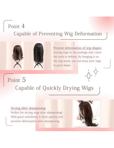 Soporte para Pelucas LINEASTORIA Colapsable Negro 35.56 cm